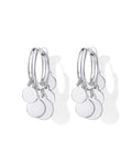 Waterproof Round Charm Dangle Earrings