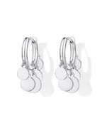 Waterproof Round Charm Dangle Earrings