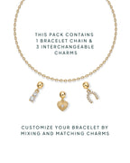 Charm Stack Era Heart & Horseshoe Vibes Bracelet Set