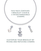 Charm Me Baby Bear & Pearl Charm Bracelet Set
