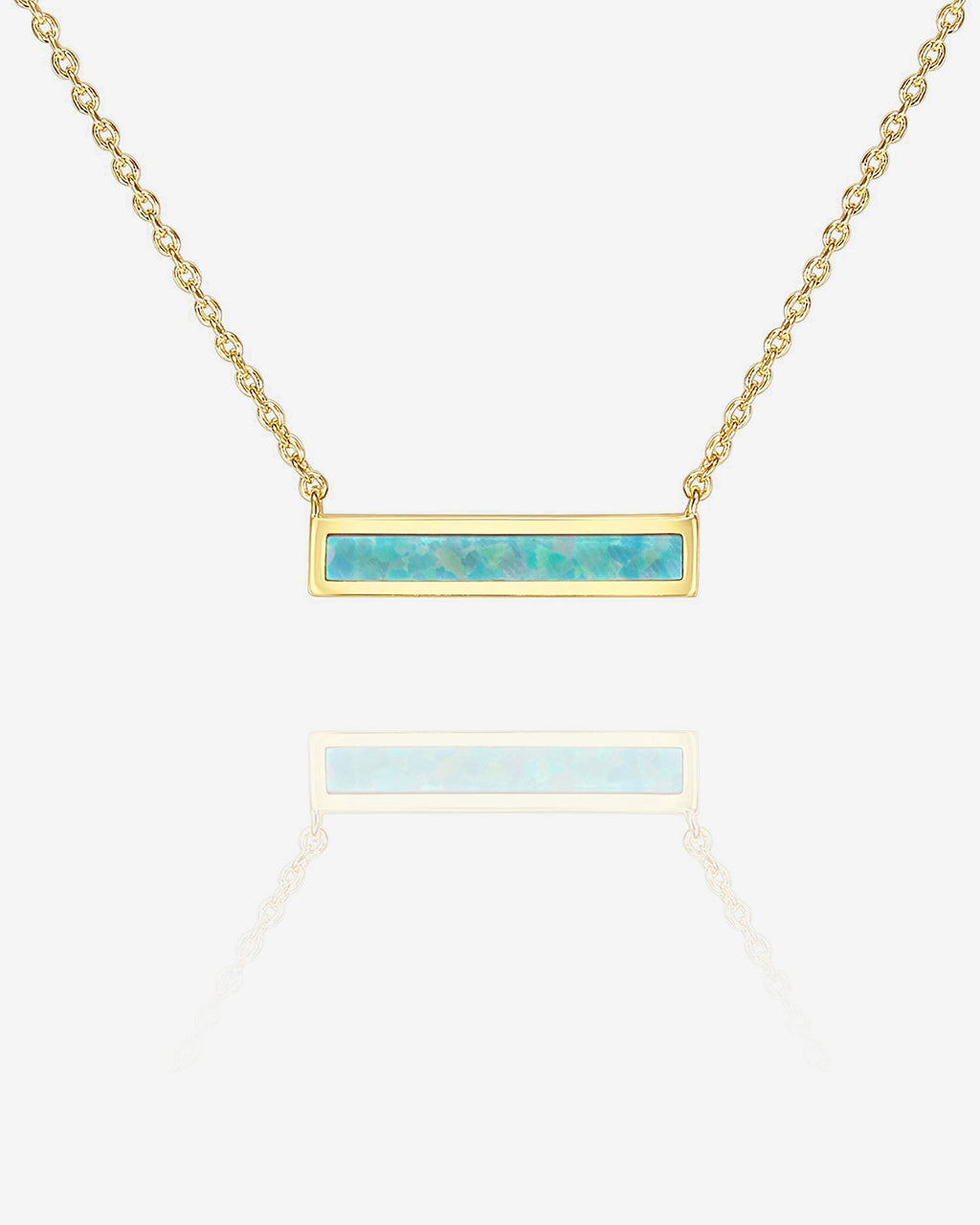 Opal Bar Necklace