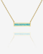 Opal Bar Necklace