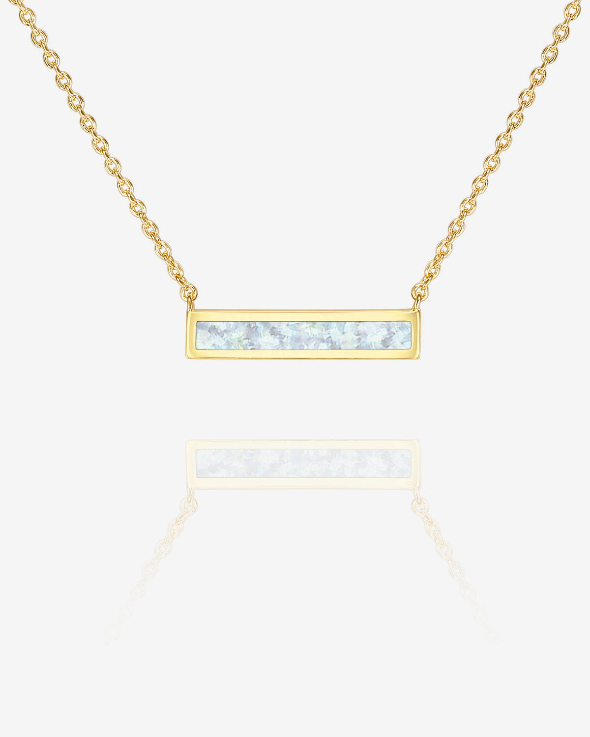 Opal Bar Necklace