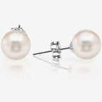 Yellow Gold Freshwater Pearl Studs