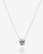 Vermeil Solitaire Necklace