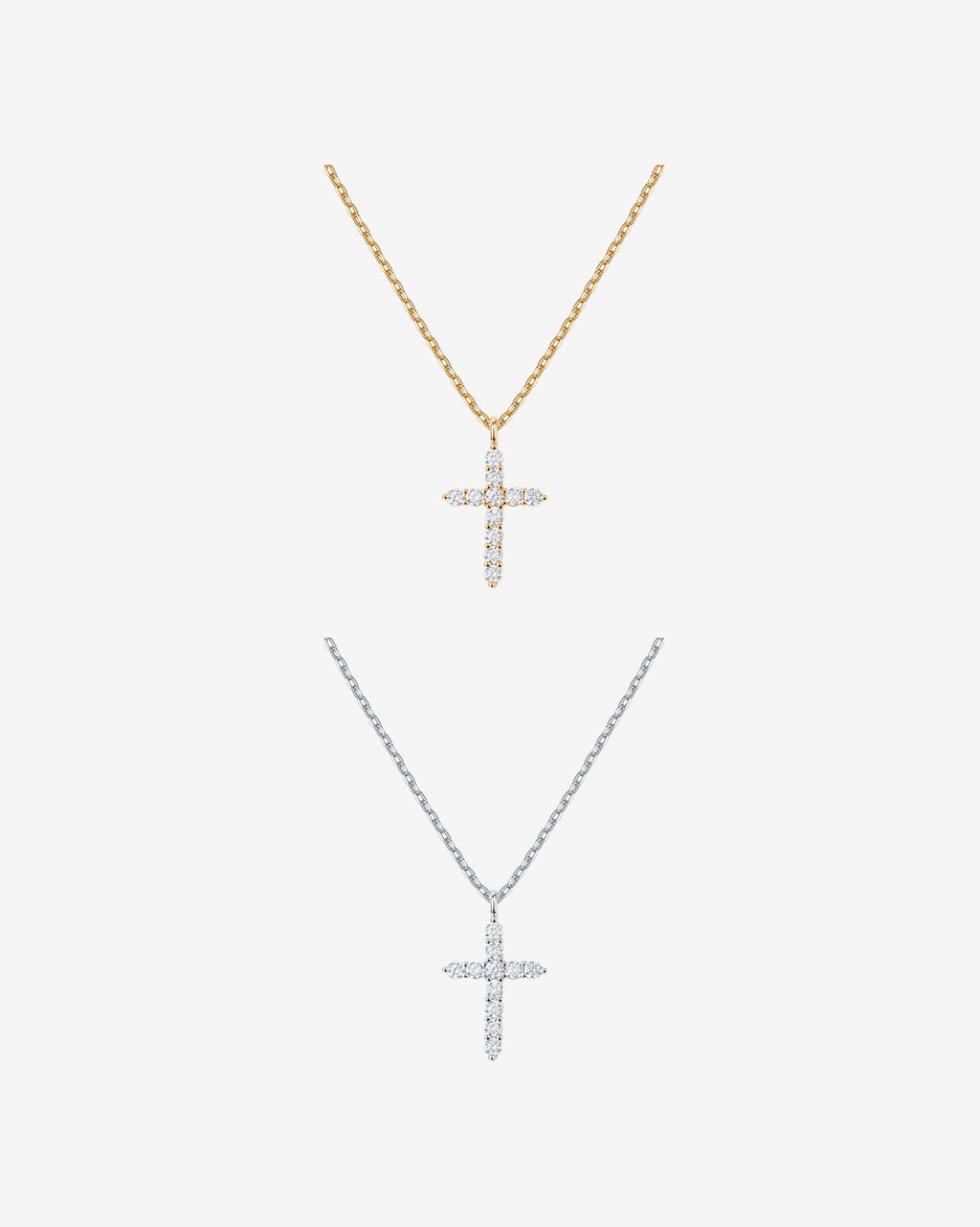 Cubic Zirconia Cross Pendant