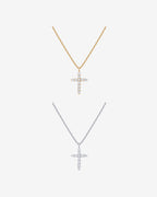 Cubic Zirconia Cross Pendant