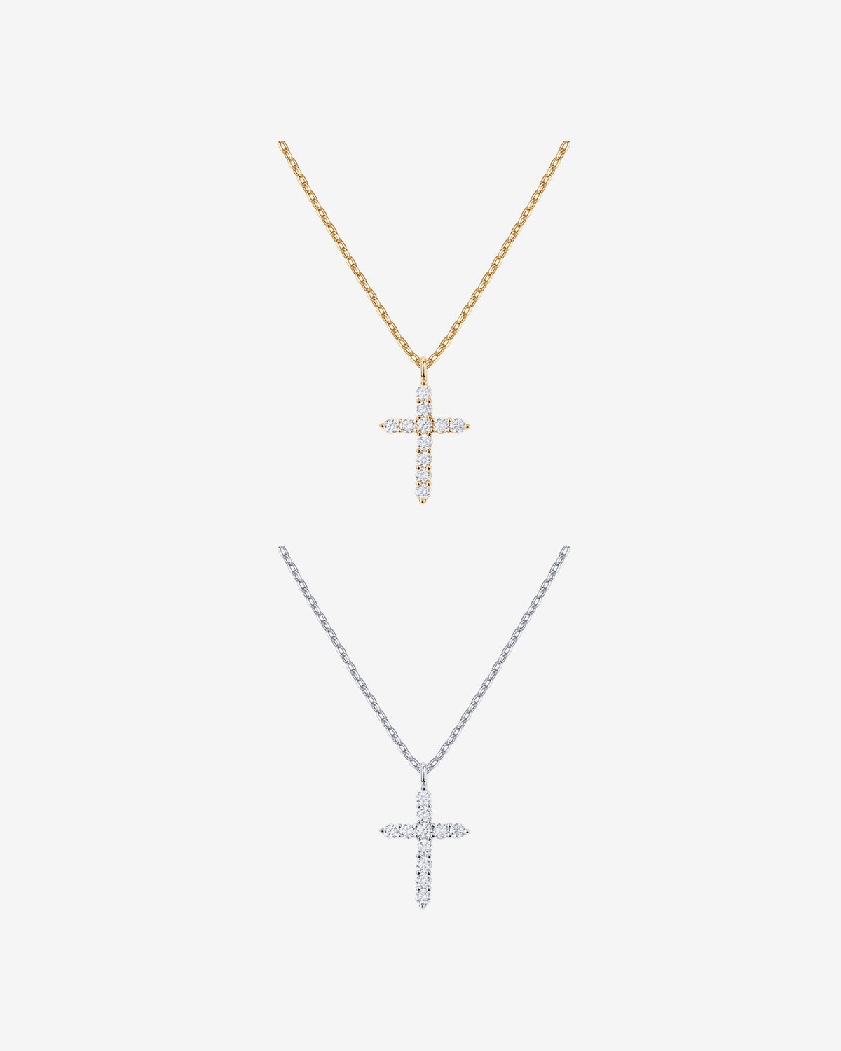 Cubic Zirconia Cross Pendant