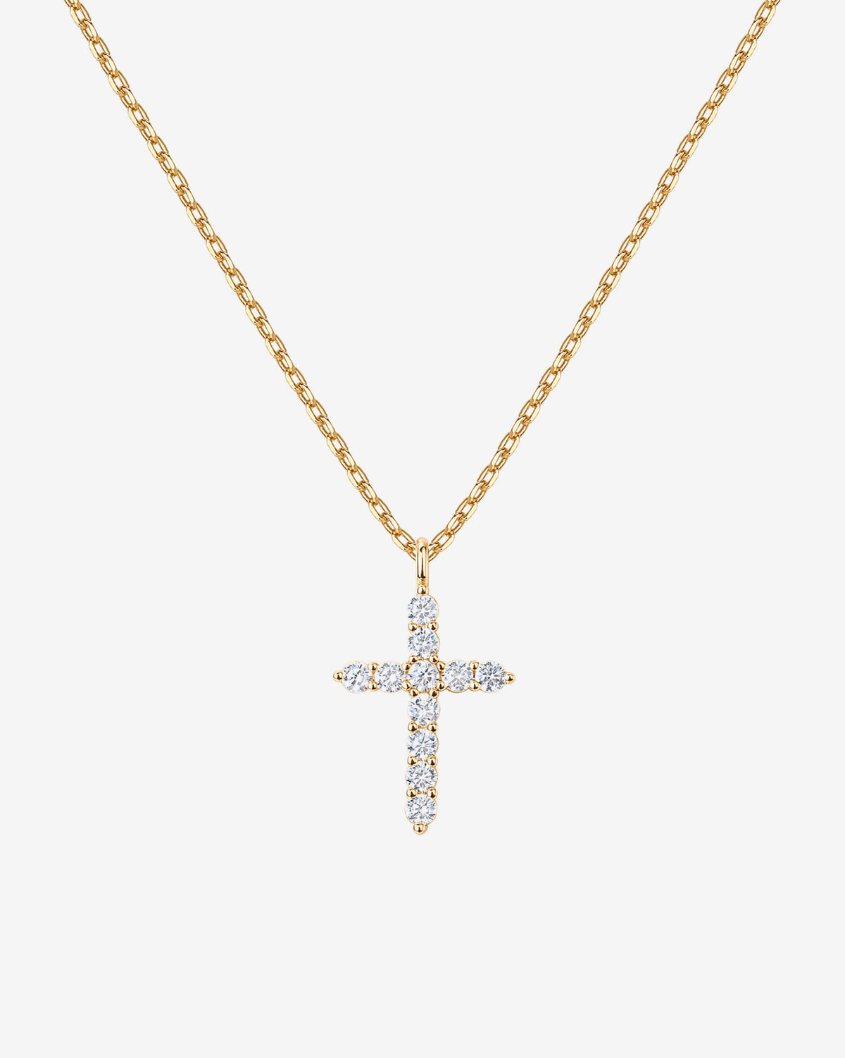 Cubic Zirconia Cross Pendant