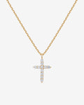 Vermeil Cubic Zirconia Cross Pendant