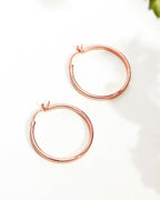 Vermeil Square Tube Hoops