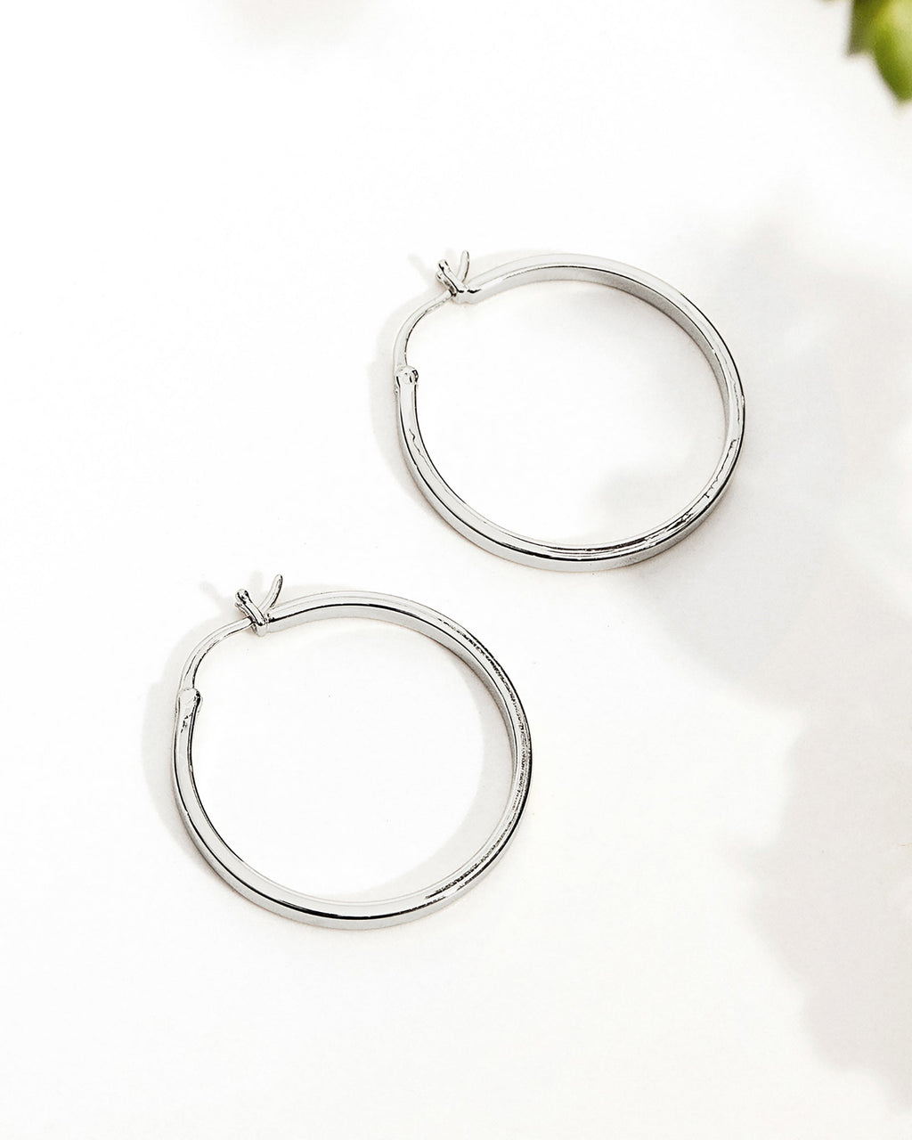 Vermeil Square Tube Hoops