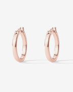 Vermeil Square Tube Hoops
