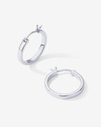 Vermeil Square Tube Hoops