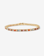 Medium Colored Cubic Zirconia Tennis Bracelet