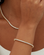 Vermeil Medium Tennis Bracelet