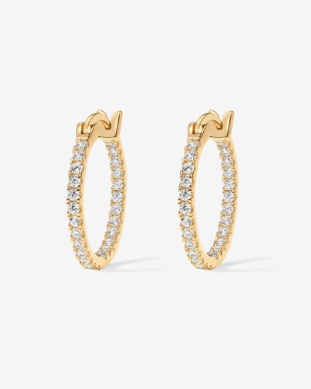 Vermeil Slim Inside-Out Hoops