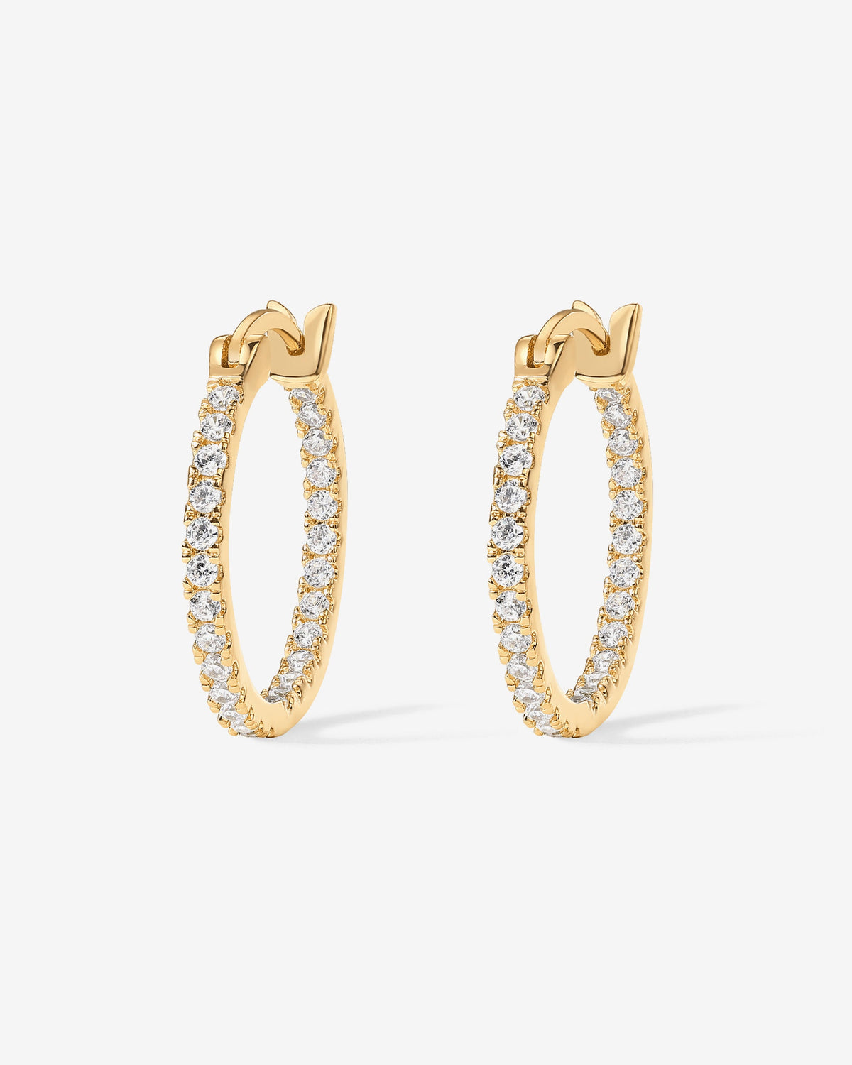 Vermeil Slim Inside-Out Hoops