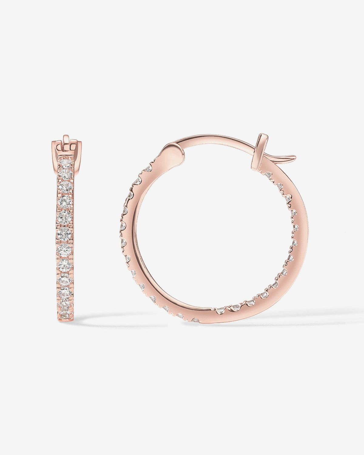 Vermeil Slim Inside-Out Hoops