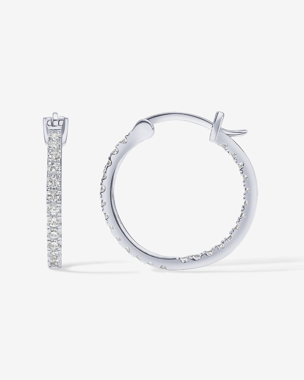 Vermeil Slim Inside-Out Hoops