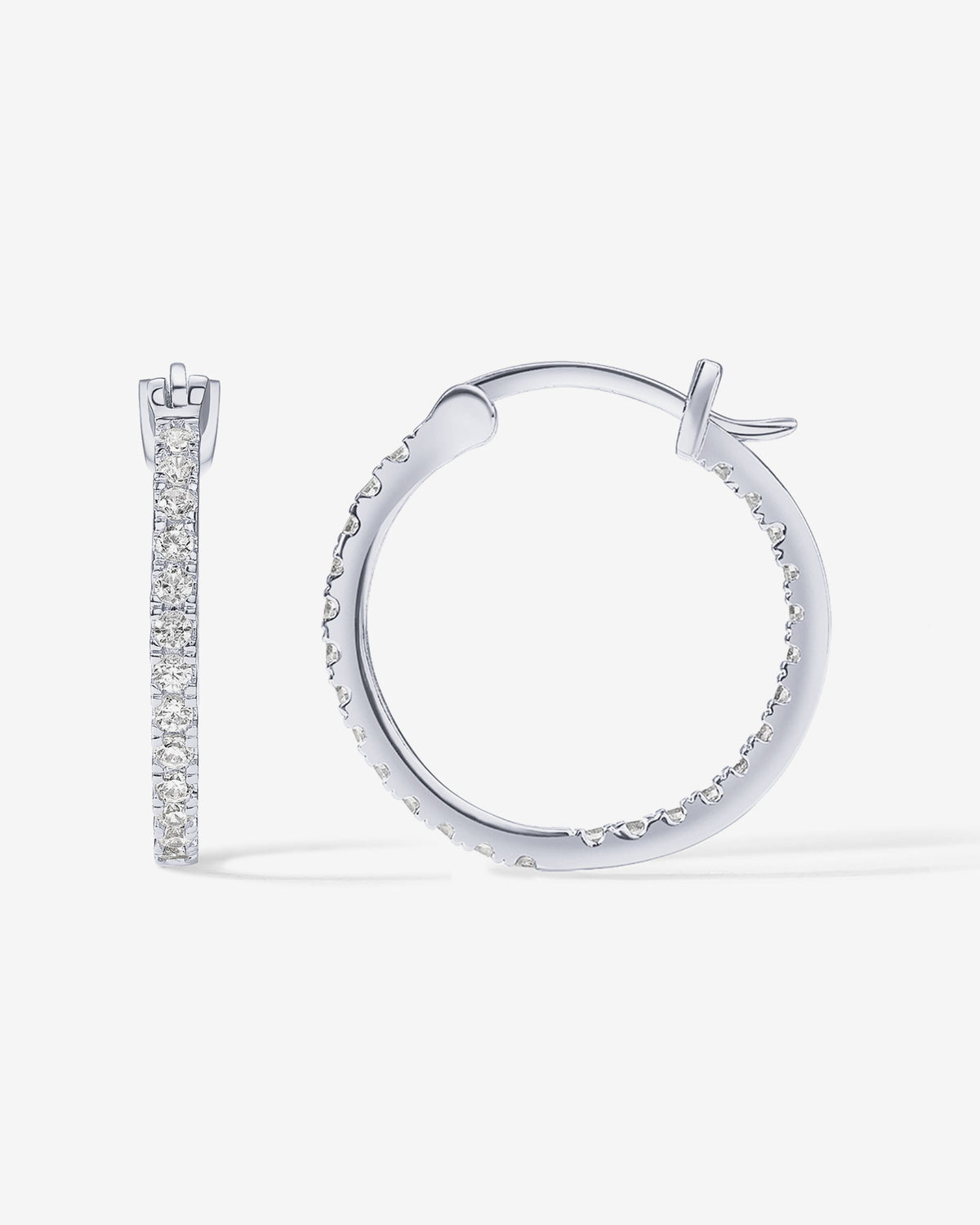 Vermeil Slim Inside-Out Hoops