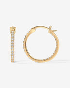 Vermeil Slim Inside-Out Hoops