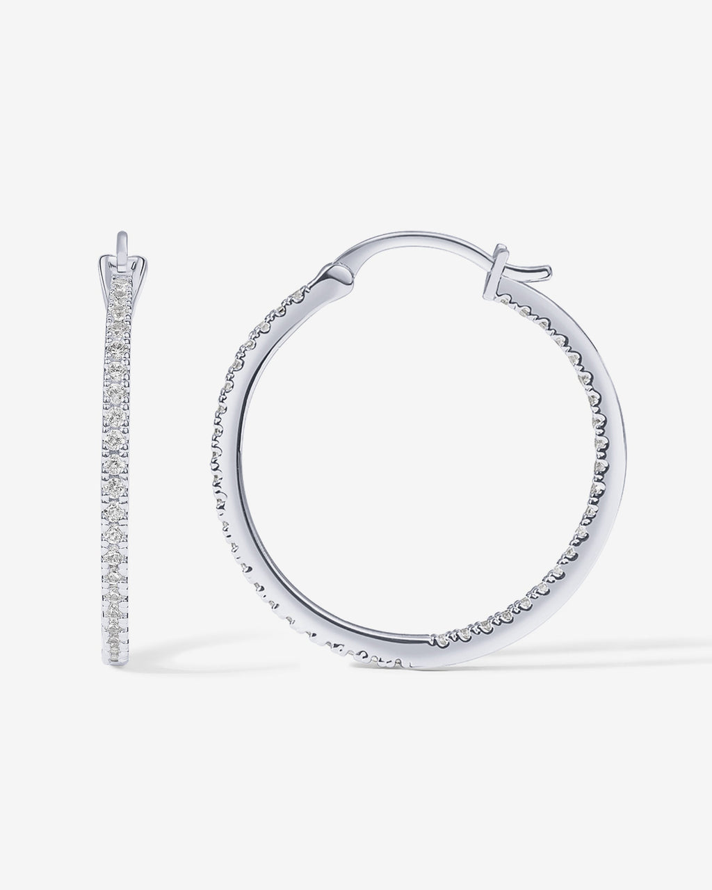 Vermeil Slim Inside-Out Hoops