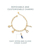 Western Meets Romantic vibes Charm Paperclip Bracelet Set