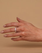 Oval Eternity Band Ring