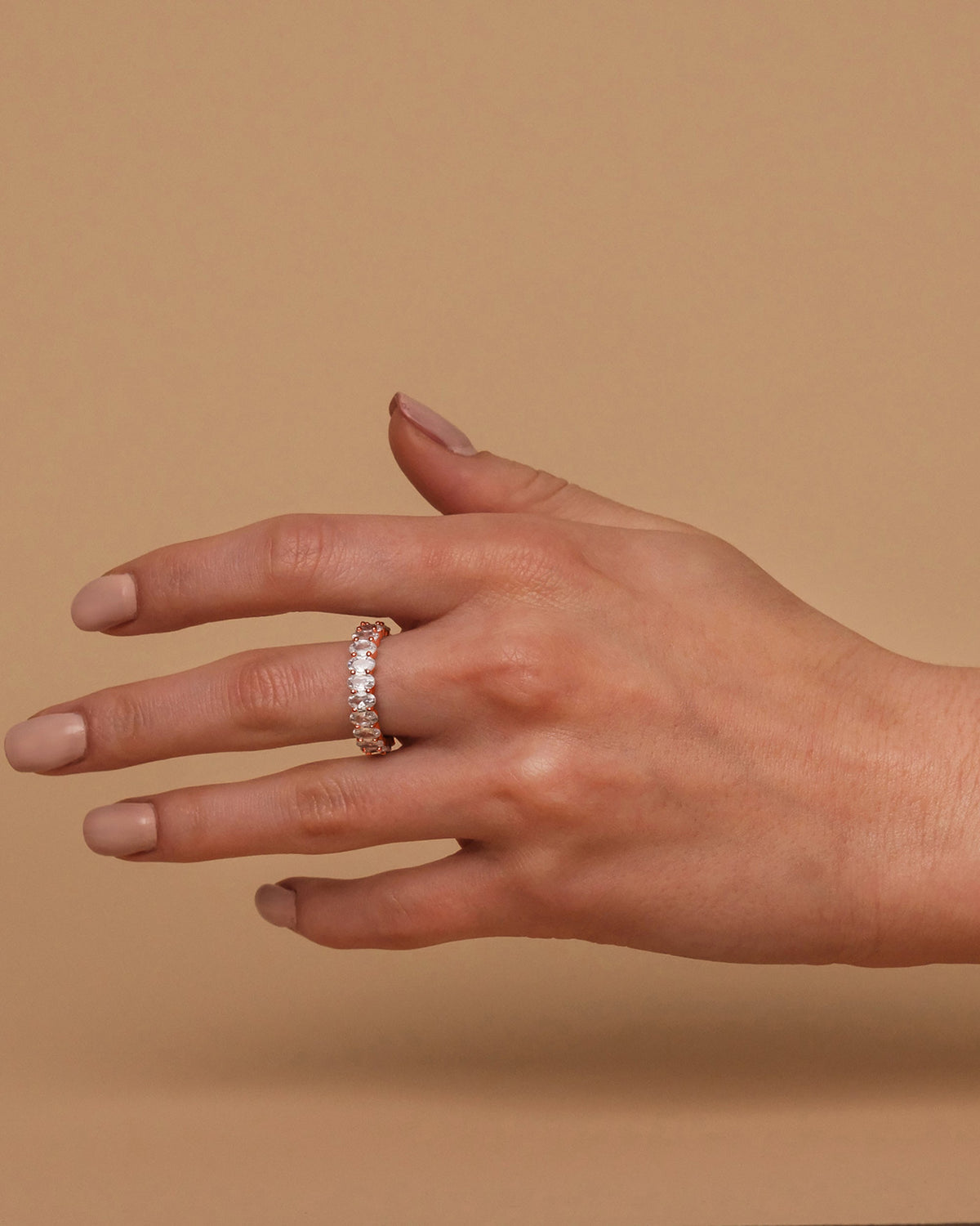 Oval Eternity Band Ring