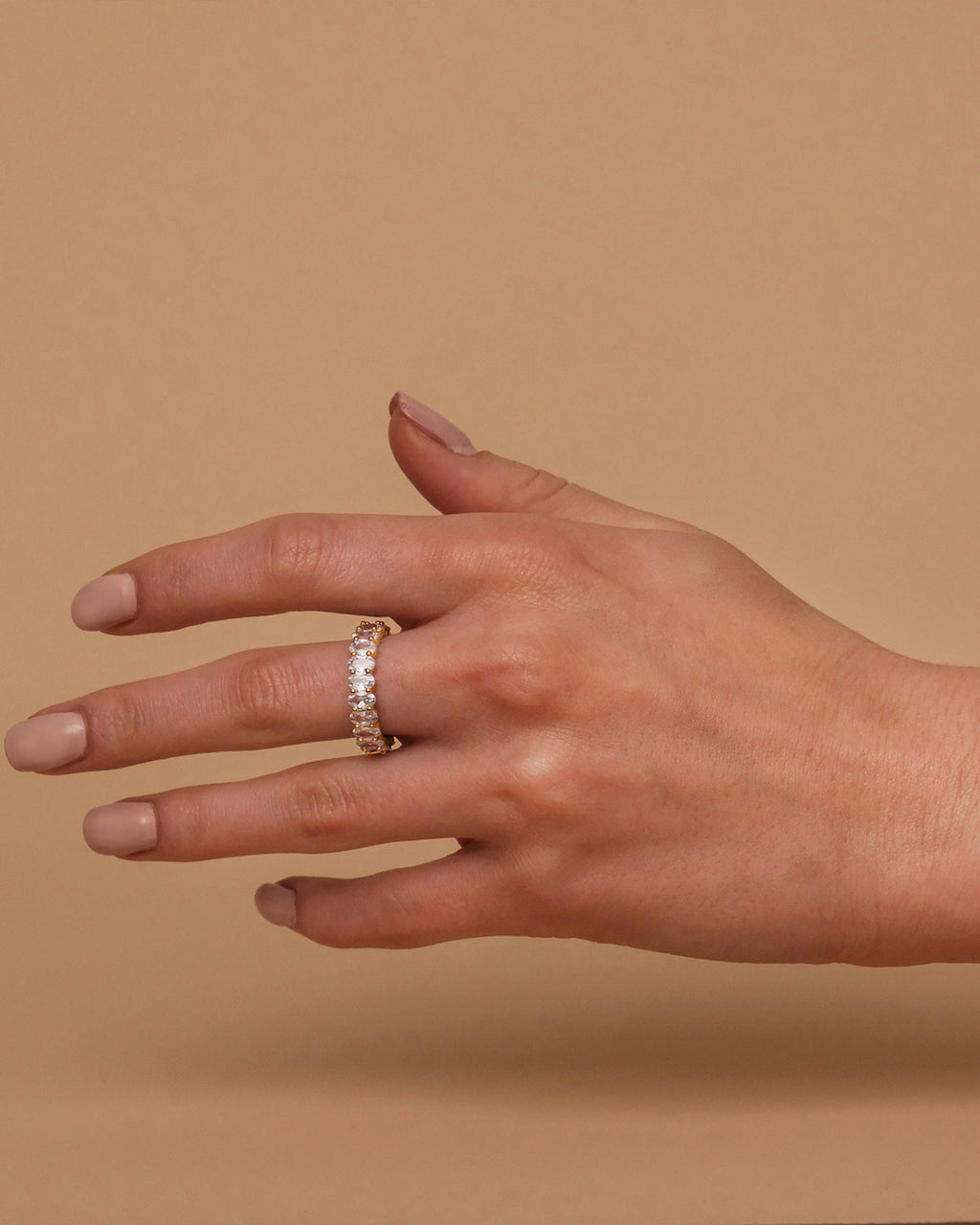 Oval Eternity Band Ring
