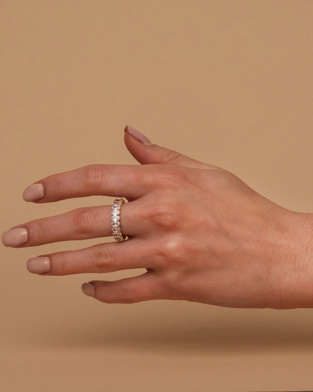 Oval Eternity Band Ring