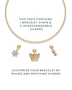Bloom & Shine Sliding Charm Bracelet Set