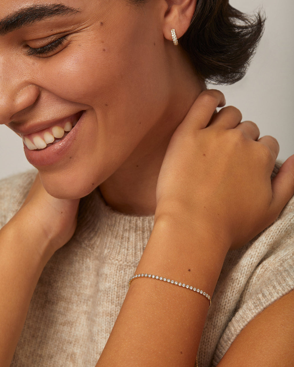 Vermeil Adjustable Tennis Bracelet