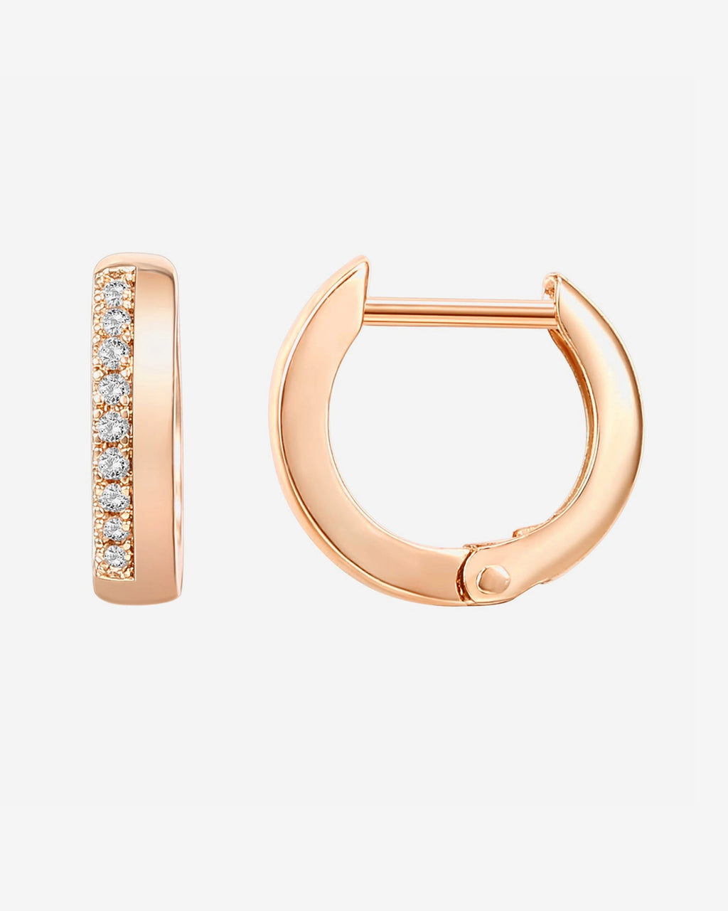 Vermeil Two-Faced Huggie