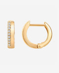 Vermeil Two-Faced Huggie