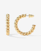 Vermeil Rope Hoops