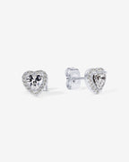 Heart Halo Studs