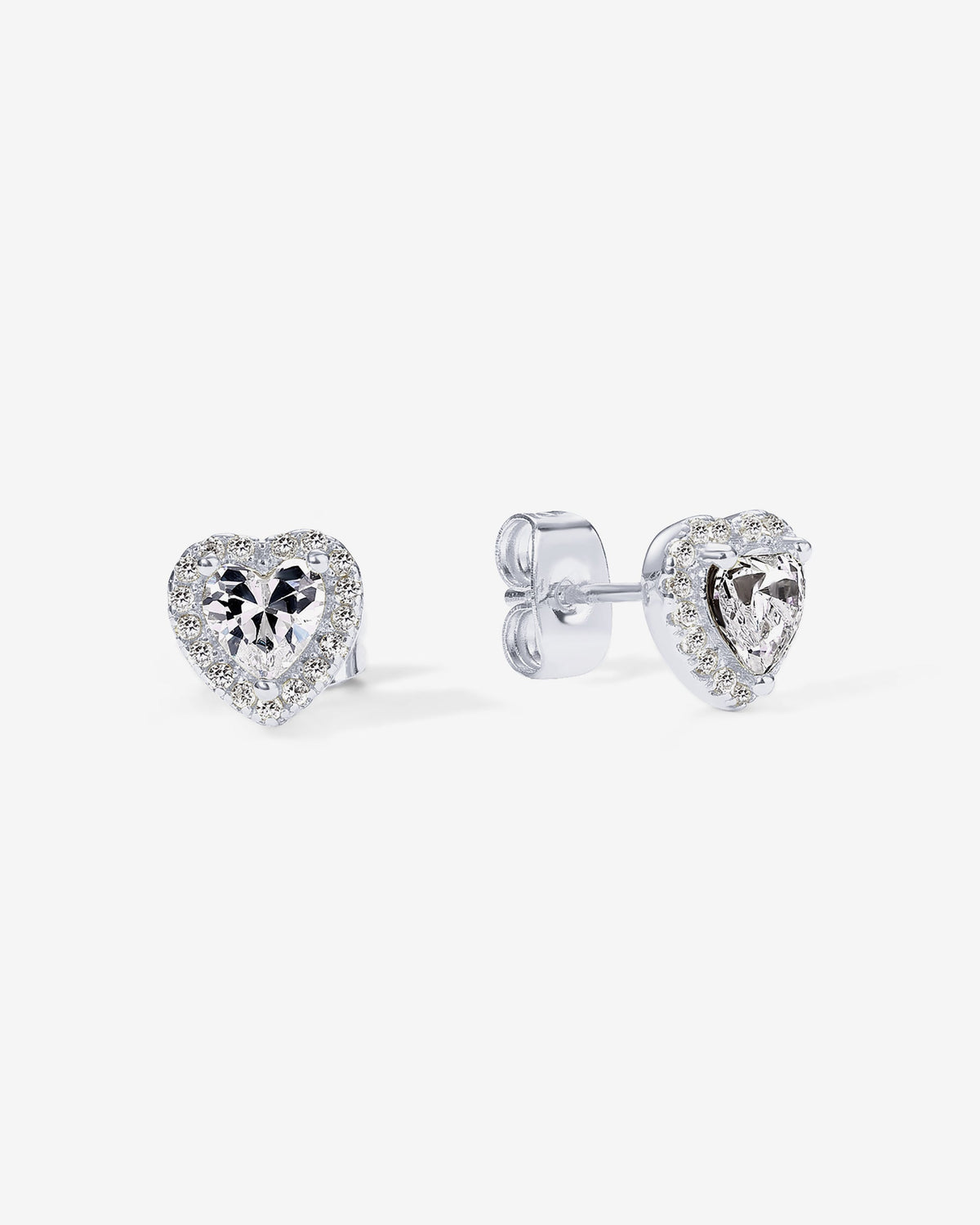 Heart Halo Studs