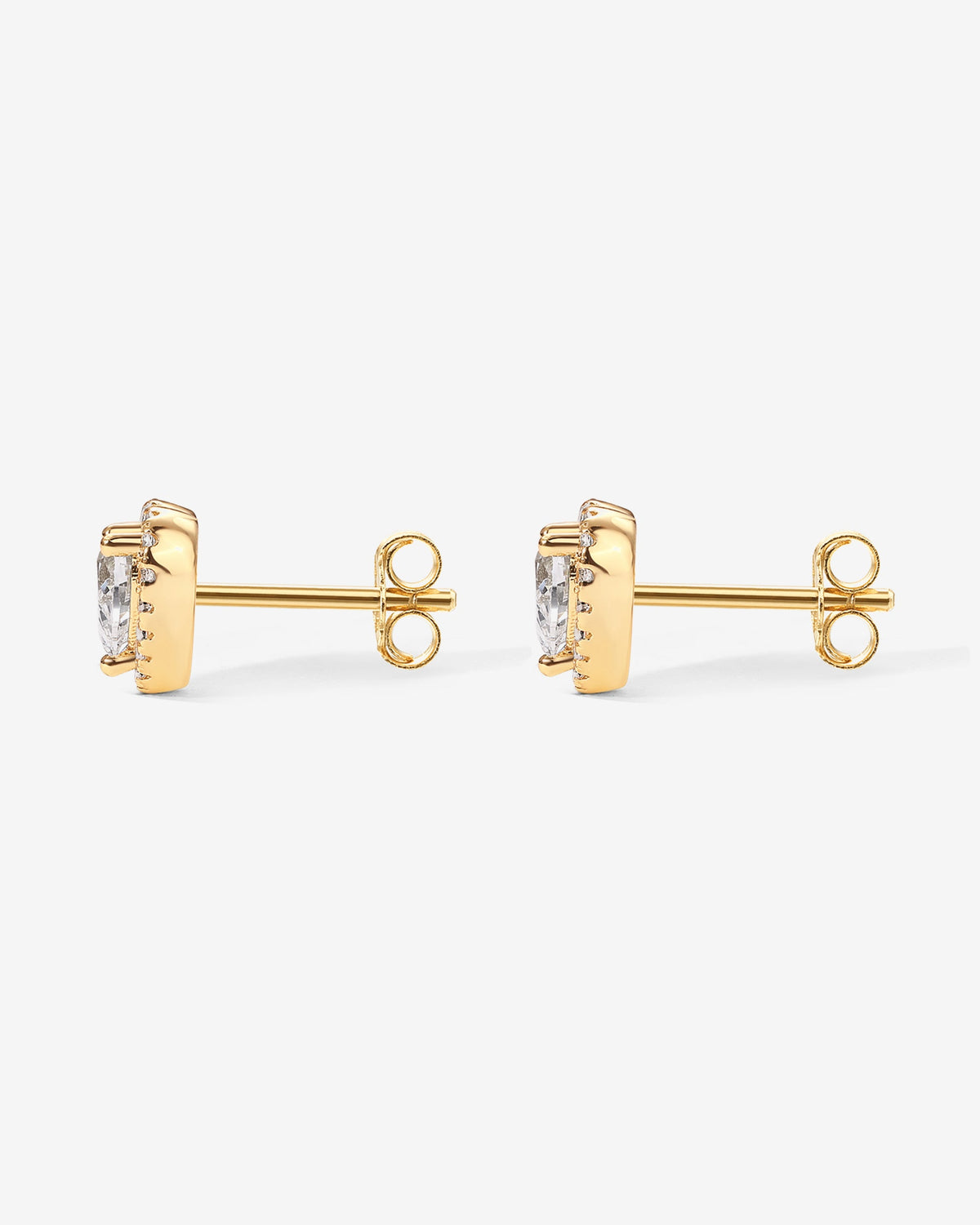 Heart Halo Studs