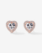 Heart Halo Studs