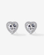 Heart Halo Studs