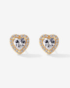 Heart Halo Studs
