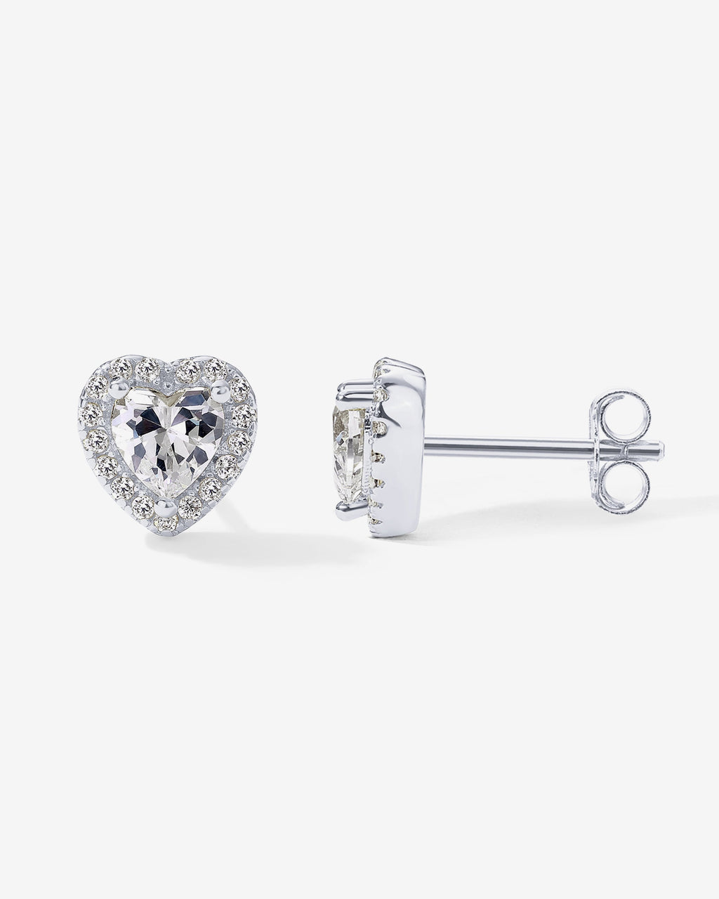 Heart Halo Studs