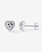 Heart Halo Studs