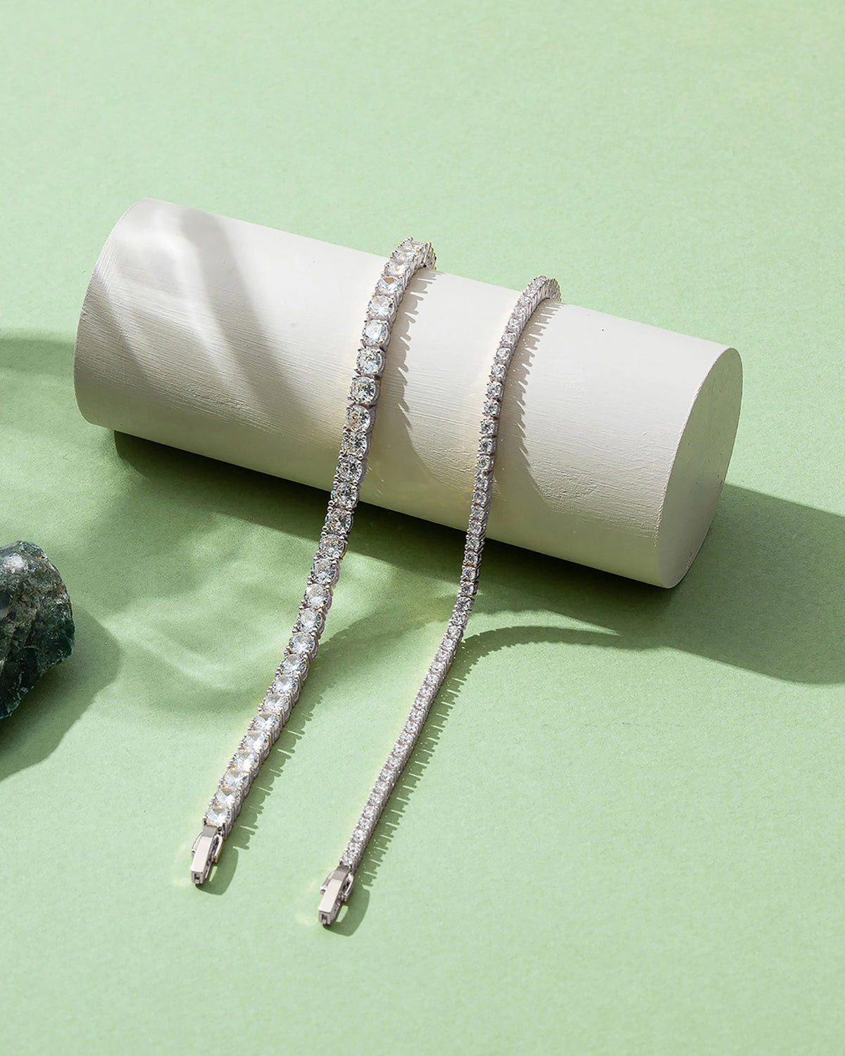Dainty Round Cubic Zirconia Tennis Bracelet