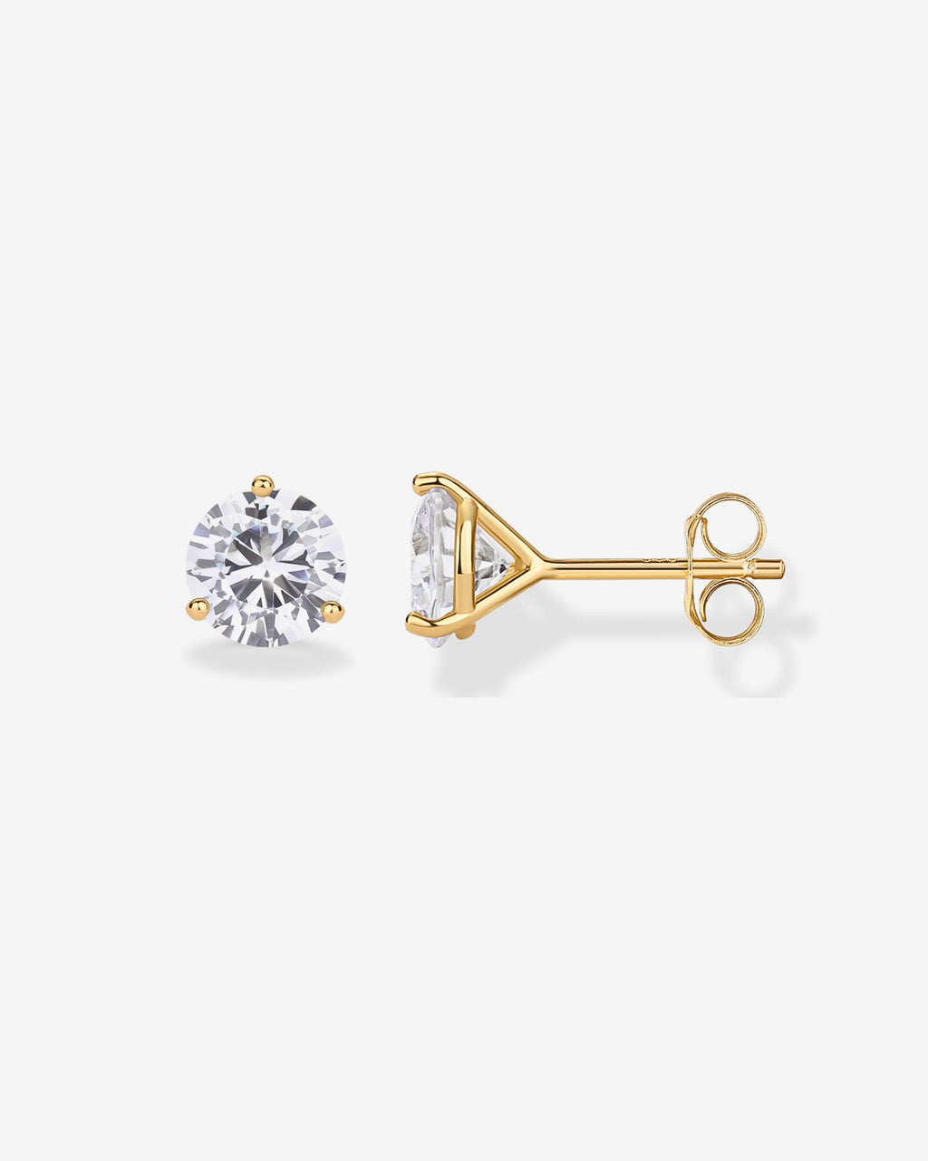 Three Prong Round Studs
