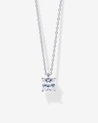 Princess Cut Pendant Necklace