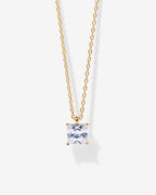 Princess Cut Pendant Necklace