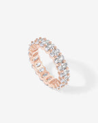 Oval Eternity Band Ring